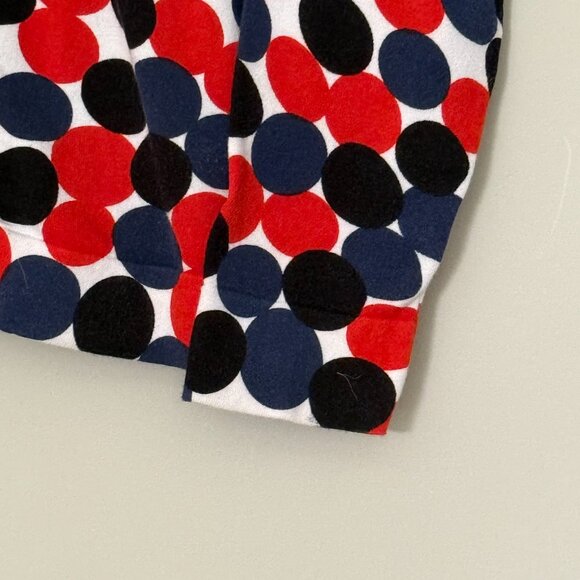 Circle Sweater Round Neck Long Sleeves Button Cardigan Red Black Blue Large - Picture 3 of 5